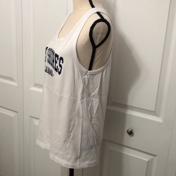 NWOT Women’s Gulf Shores Alabama Tank, XL, White with Navy lettering - Picture 3 of 6